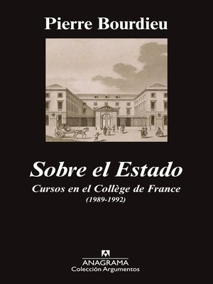 cover image of Sobre el Estado
